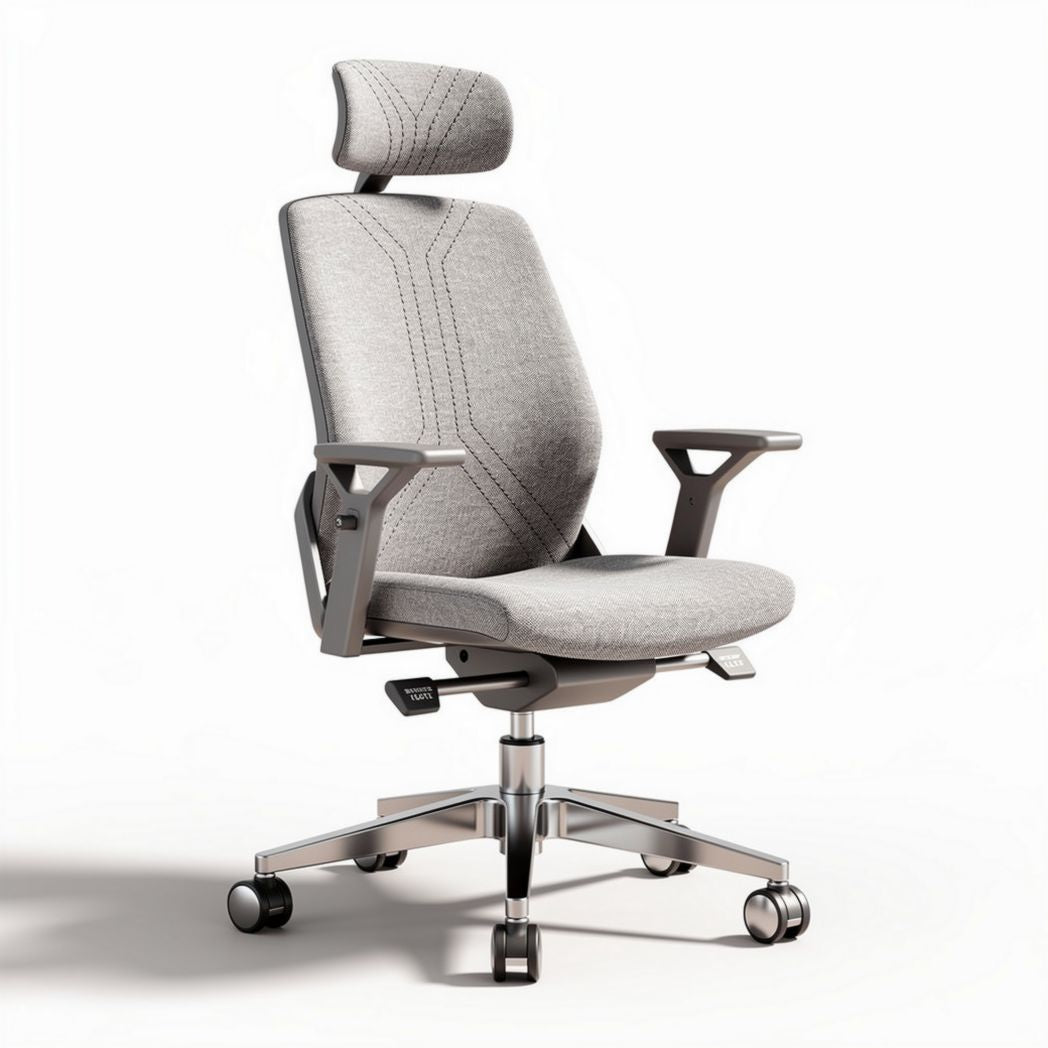 Sedia ergonomica girevole in tessuto per ufficio – 60 x 60 x 120 cm