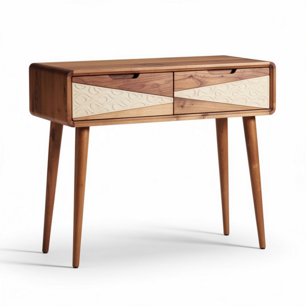 Mobile consolle in legno con cassetti per ingresso – 90 x 40 x 75 cm