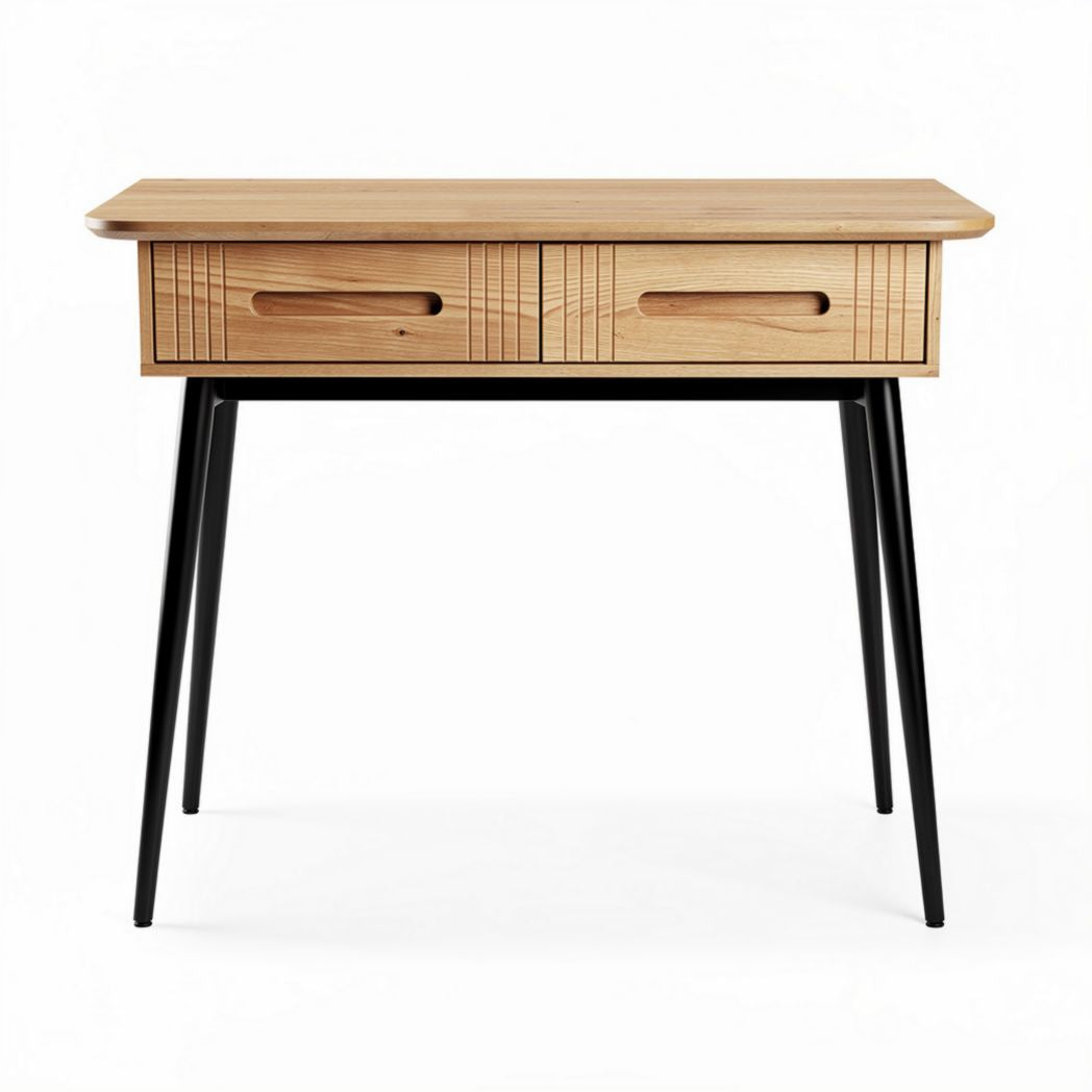 Scrivania in legno con cassetti per ufficio e studio – 120 x 60 x 75 cm