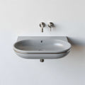 Lavabo da appoggio in ceramica per bagno – 60 x 40 x 15 cm