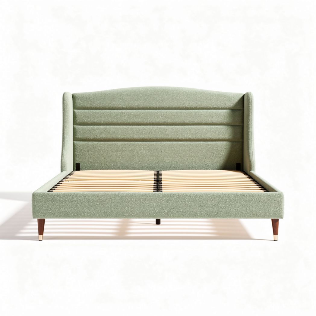 Letto imbottito in tessuto per camera da letto – 200 x 160 x 100 cm