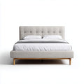 Letto imbottito in tessuto per camera da letto – 200 x 160 x 100 cm